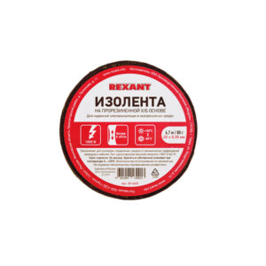 Изолента на прорезиненной х/б основе 20х0.35 мм ролик 6.7 м/80 г REXANT