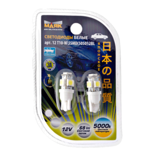 Светодиод 12V T10 5SMD WHITE МАЯК