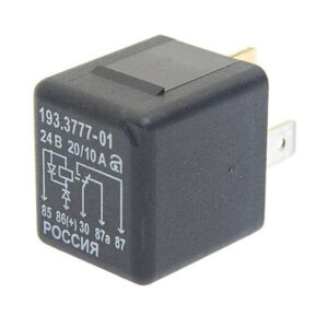 Реле 5-ти контактное 15/30А 12V переключающее с резистором АВАР