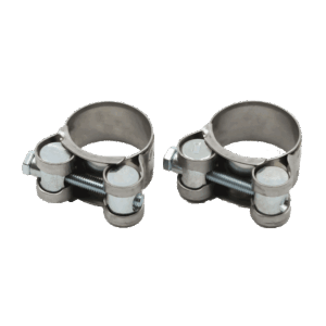 Хомут силовой одно болтовый Ø26-28 мм нержавеющая сталь 2 шт Маяк