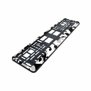 Рамка под номер пластиковая Камуфляж серый