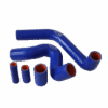 Комплект патрубков охлаждения УАЗ 3163 Патриот с кондиционером ЗМЗ 409 силикон синий 5 шт Technik