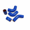 Комплект патрубков охлаждения УАЗ 452 УМЗ 4218 100 л/с грузовой силикон синий 5 шт Technik