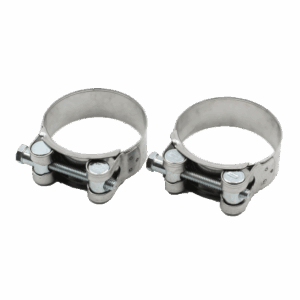 Хомут силовой одно болтовый Ø52-55 мм нержавеющая сталь 2 шт Маяк