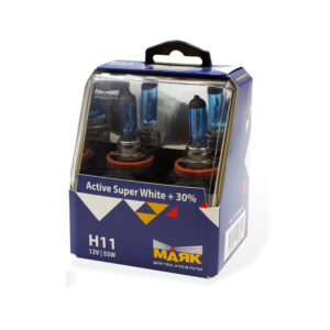 Автолампа H11 12V 55W +30% Active Super White МАЯК