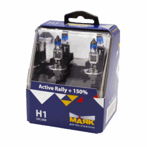 Автолампа H1 12V 55W+150% silver Active Rally МАЯК