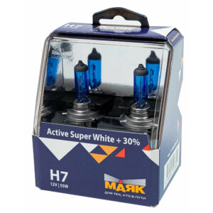 Автолампа H7 12V 60/55W +30% Active Super White МАЯК