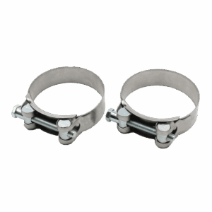 Хомут силовой одно болтовый Ø74-79 мм нержавеющая сталь 2 шт Маяк