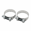 Хомут силовой одно болтовый Ø80-85 мм нержавеющая сталь 2 шт Маяк