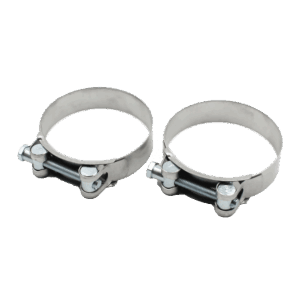 Хомут силовой одно болтовый Ø86-91 мм нержавеющая сталь 2 шт Маяк