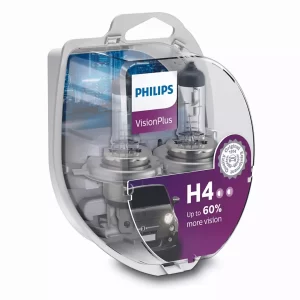 втолампа H4 12V 60/55W +60% VISION PLUS P43t (2шт.)