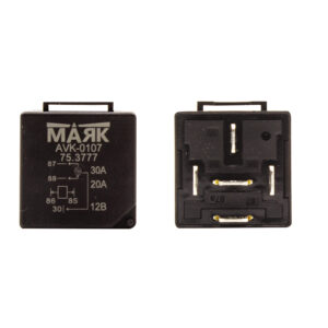Реле 5-ти контактное 30/20А 12V с кронштейном Маяк
