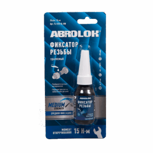 Закрепитель резьбы синий 10 мл Abro Masters