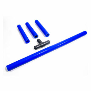 Комплект патрубков отопителя LADA 2110 силикон синий 4 шт с тройником A-RUS