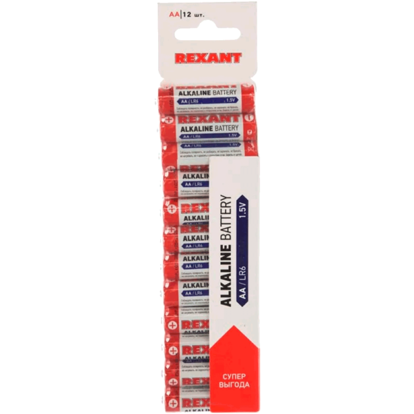 Батарейка AA/LR6 1.5 V 2700 mAh REXANT