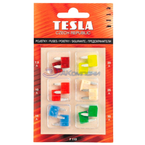 Набор предохранителей TESLA mini к-т (12 шт.+щипцы) Tesla