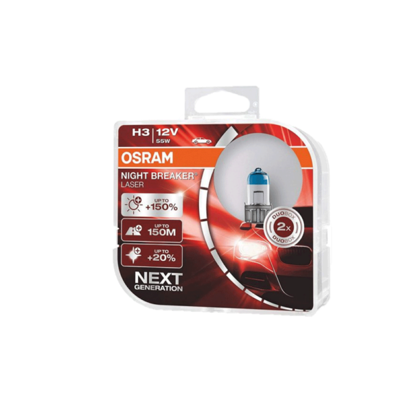 Автолампа H3 12V 55W+150% NIGHT BREAKER LASER OSRAM