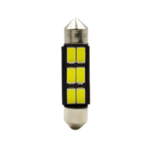 Светодиод 12V T11x39 6SMD (5730) SV8.5/8 SUPER WHITE МАЯК