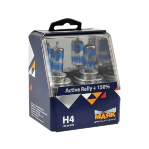 Автолампа H4 60/55W+150% Active Rally silver МАЯК