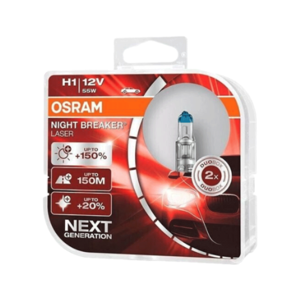 Автолампа H1 55W +150% NIGHT BREAKER LASER OSRAM