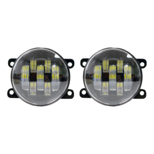 Противотуманная фара светодиодная 2 режима света (белый и жёлтый) на LADA Гранта,Vesta 21214 с регулировкой