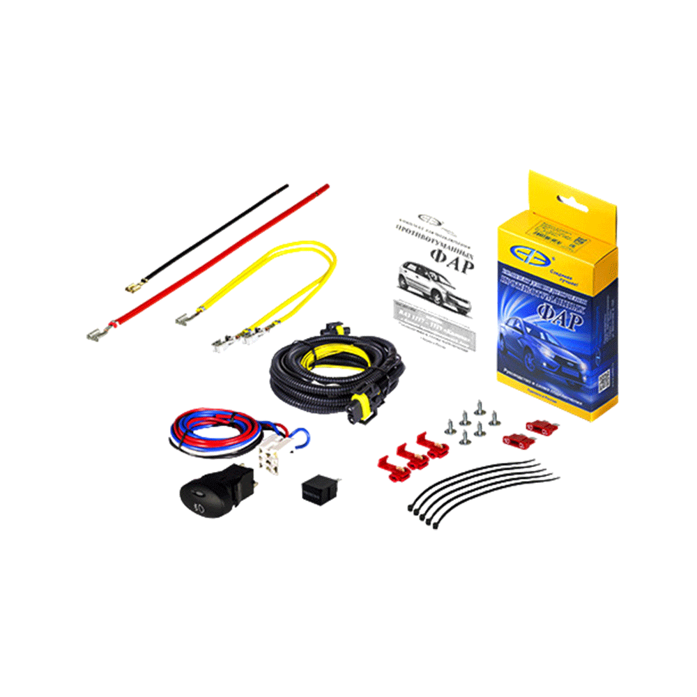 Комплект подключения противотуманных фар LADA КАЛИНА (полный. под блок предохр. Авар) АЭТверь