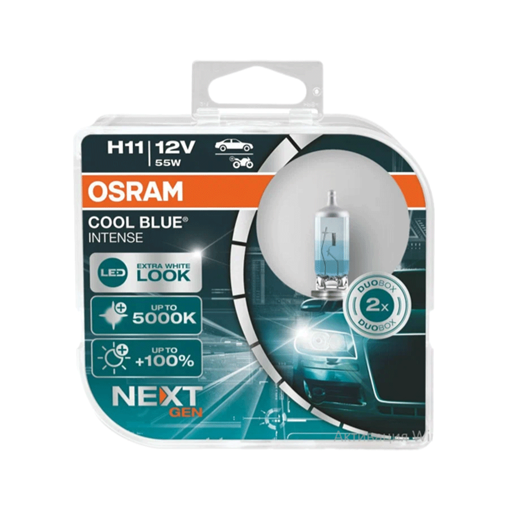 Автолампа H11 12V 55W+20% COOL BLUE NEXT 5000K OSRAM