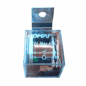 Реле 4-х контактное 40А/12V прозрачное с кронштейном DMAF