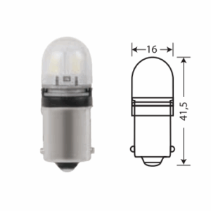 Светодиод 12V T15W 3SMD SUPER WHITE МАЯК